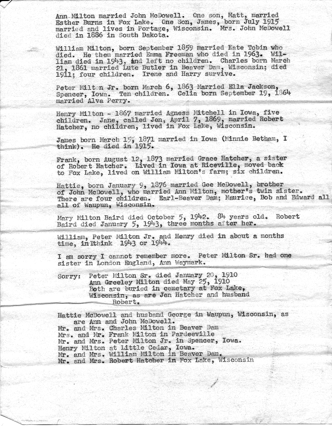 Letter from Lucy Patrick, page 2